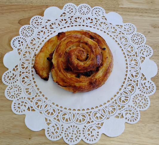 Croissant - Pastrami and Swiss Scroll